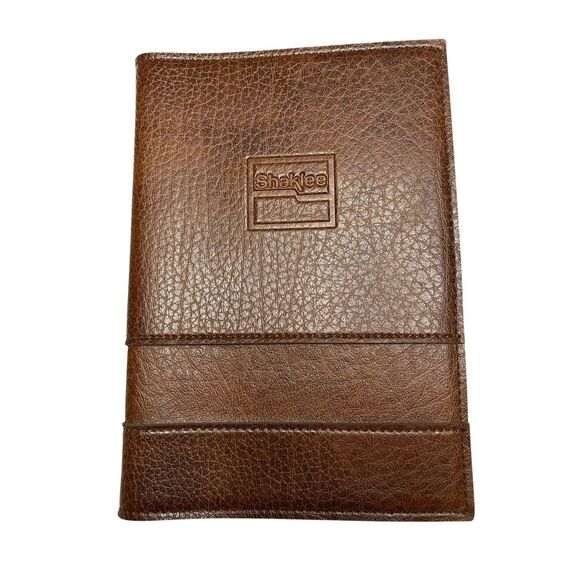 Hazel USA Brown Leather Padfolio Binder Shaklee Small Notebook Organizer Office - Picture 1 of 10